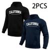 2 In 1 Hoodie for Man California Print Autumn Winter Daily Casual Sporty Sweatshirt Home Outdoor Comfort Warm Fashion Pullover
