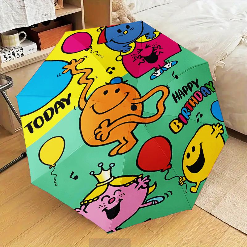 Rider Speeding Yamaha Through Neon Light Umbrella Folding umbrella, automatic umbrella 8-Frame for Travel, camping Use Gift for Halloween Christmas