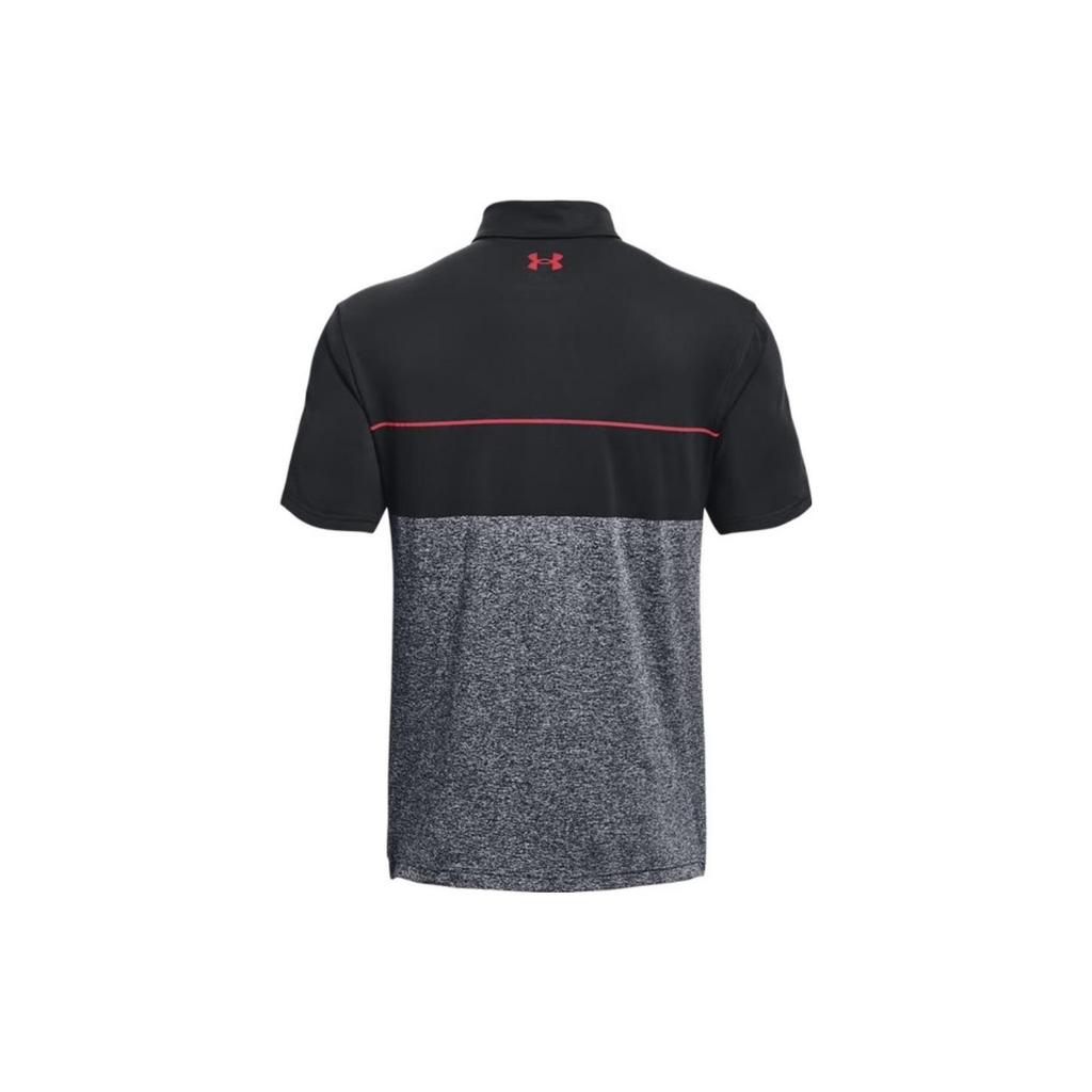 Under Armour Polo Shirts Men's Black Polo Collar Moderate Straight Fit Unisex 1327037-049