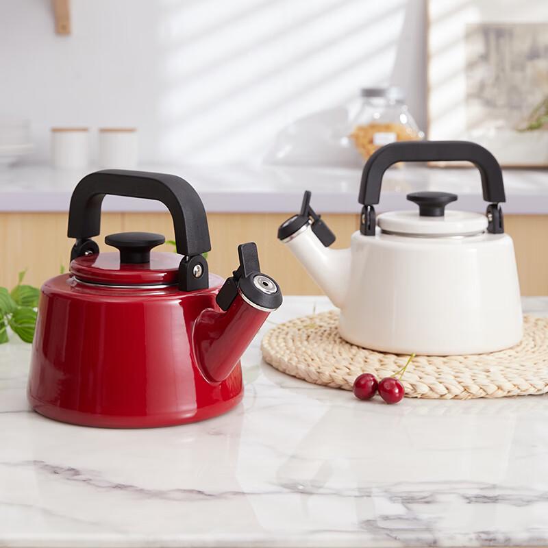 FUJIHORO Emaillierter Pfeifenkessel 2,1L