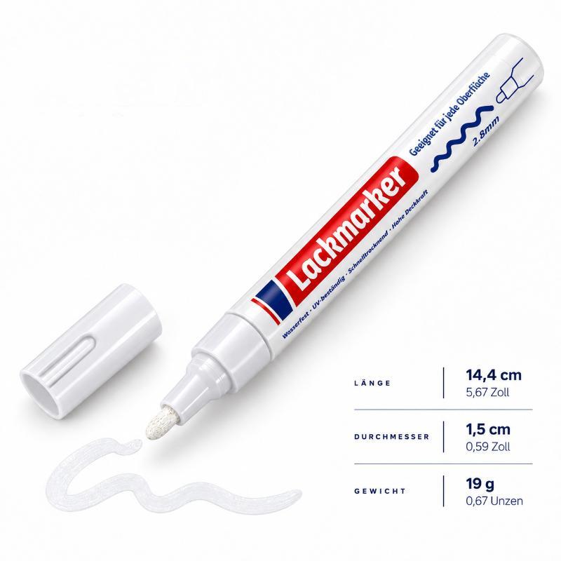 Multifunctional Tombstone Marker Pen Restores Faded Text On Tombstones And Granite Surfaces Weather-Resistant Quick-Drying Pen