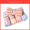 Coral Fleece Towel With Thick Absorbent Stripes For Home Use And Giftgiving