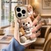 Phone Case: Lambskin 2D Flat Samsung Galaxy A34 A35 M05 M06 S20 S22 S21 FE Plus 5G Protective Case, Plush Teddy Bear, Christmas and Halloween Gift