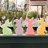 Rabbit Shaped Candle Mold, DIY Easter Bunny Plaster Decorative Ornament Silicone Mold,Suitable for DIY, Holiday and Party Tools