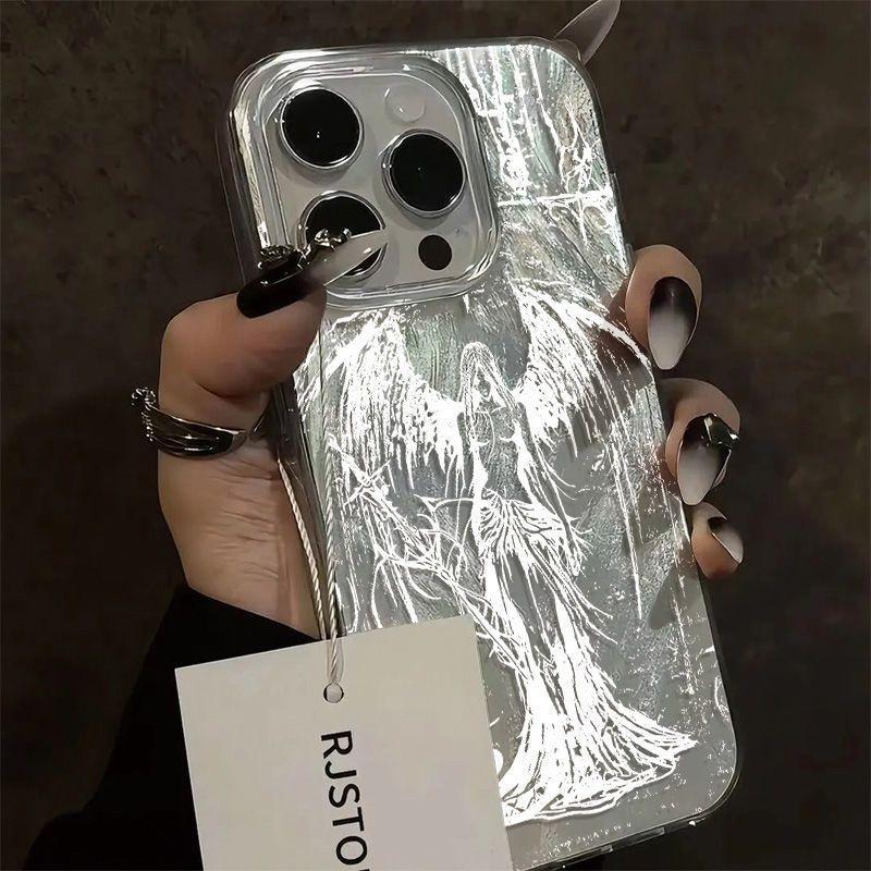 Fashionable Gothic Style Sculpture Phone Case For IPhone 17 16 15 14 13 12 11 Pro Max Plus Protective Cover Durable Shell