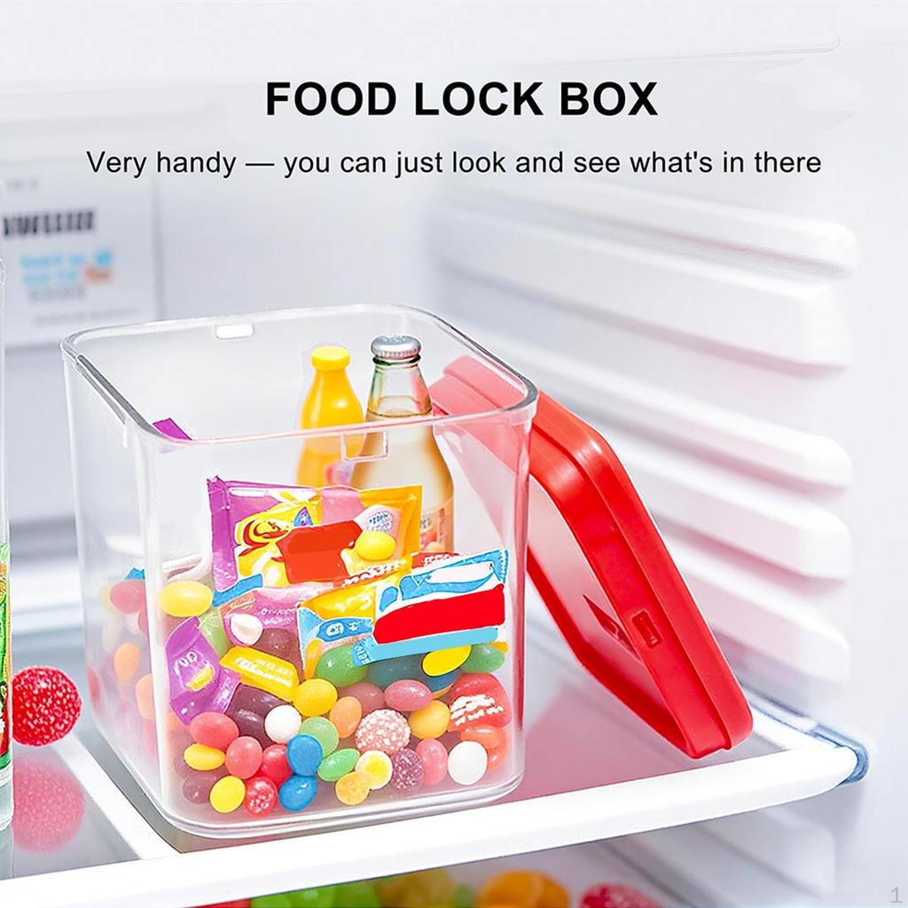 Box, Lockable Storage Phone Locker Organizer, Tabletop Password Lock,