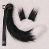 Fox Ears Tail Set Handmade Plush Animal Cosplay Props Realistic Design Role Play Halloween Party Accessories