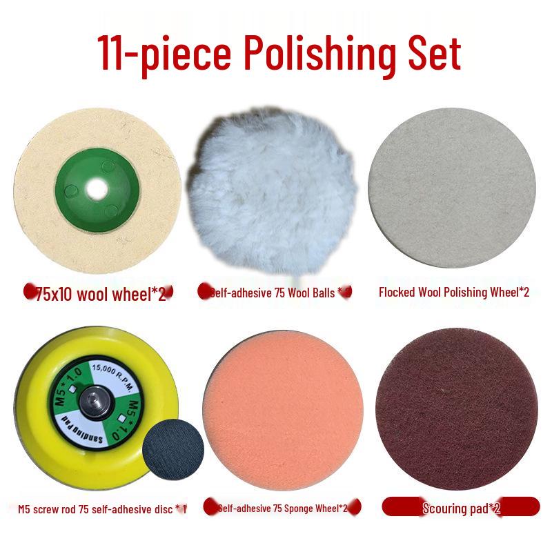 Mini 76mm (3") Angle Grinder Blade: Metal Grinding & Polishing Disc, Cutting Wheel 10mm Arbor.