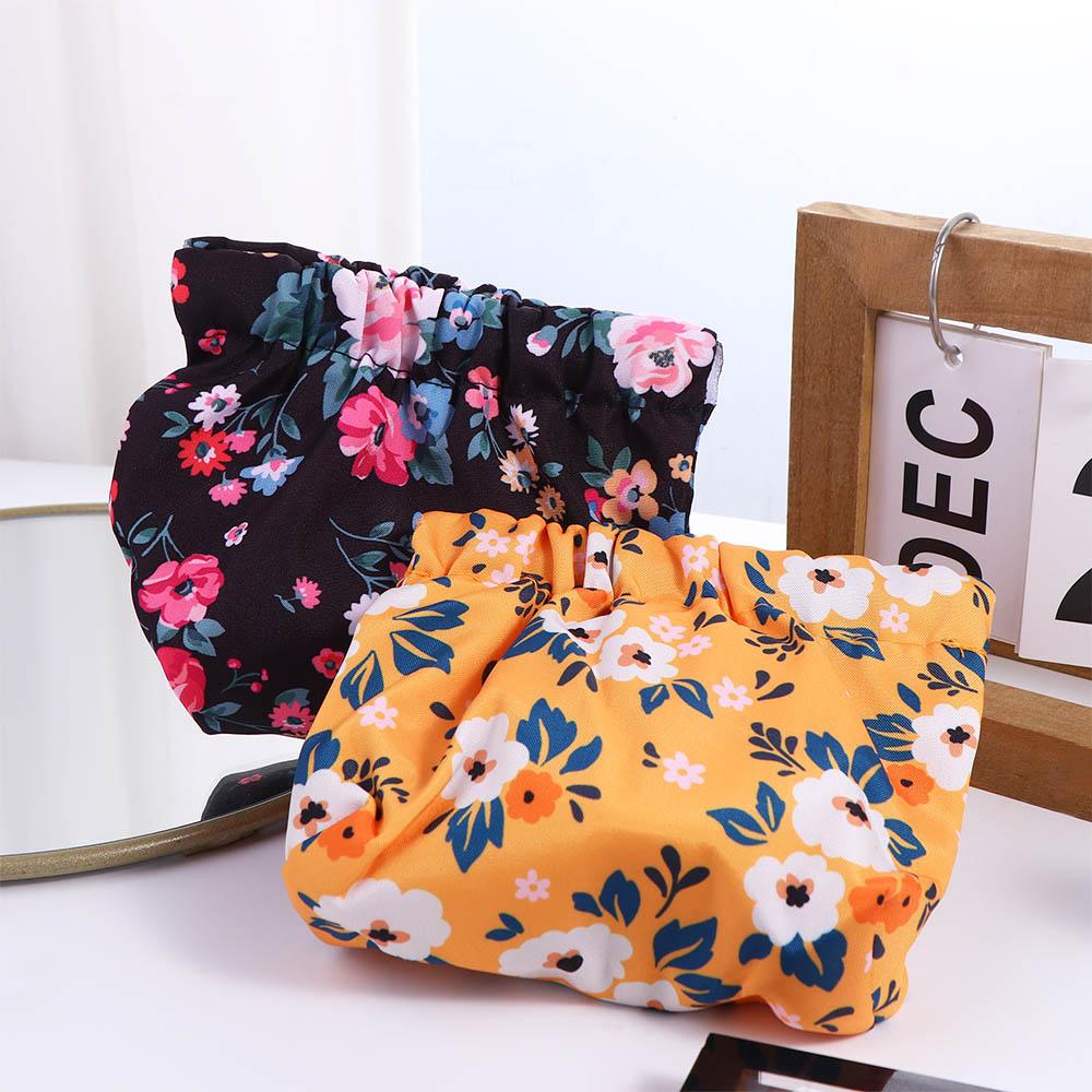 Peach Storage Bag Cherry Printing Coin Purse Casual Cosmetic Bag  Girls