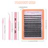 Einzelner Cluster C-Bogen Mehrhaar-Falsche Wimpern-Set 8-16mm DIY Segmentierte Grafting Dicke Wimpern