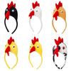 Child Kids Adult Chicken Chick Headband Animal Cosplay Props Birthday Gift Party Costume Carnival Halloween Christmas