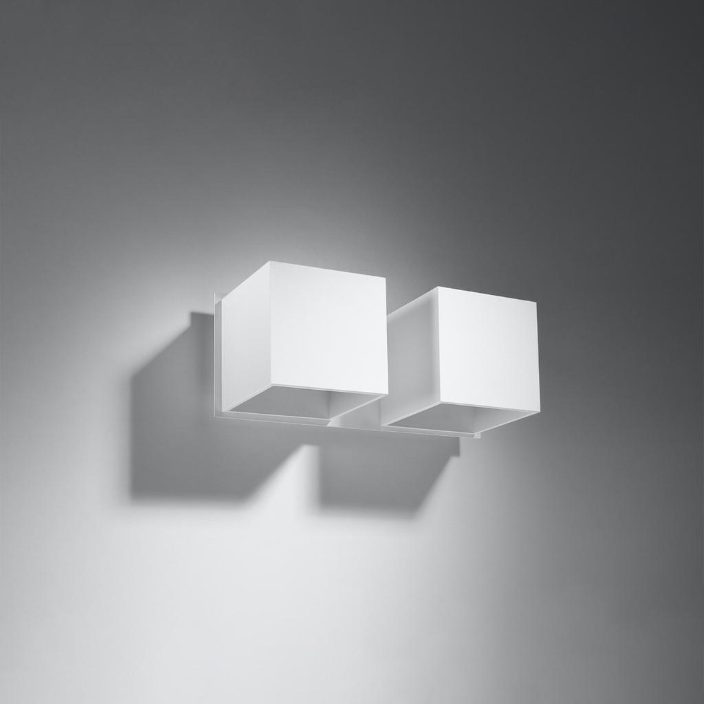 Quad 2 White Wall Lamp