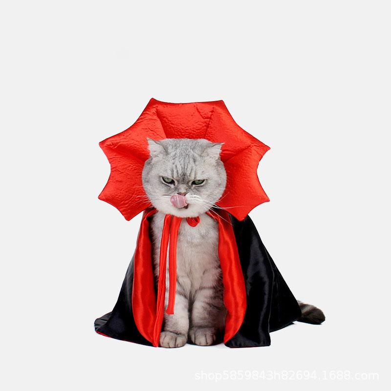 

Tozzik Pet Dog and Cat Clothing Halloween Cloak Festival Suit Dress Performance Costumes For Dog Cat Pet