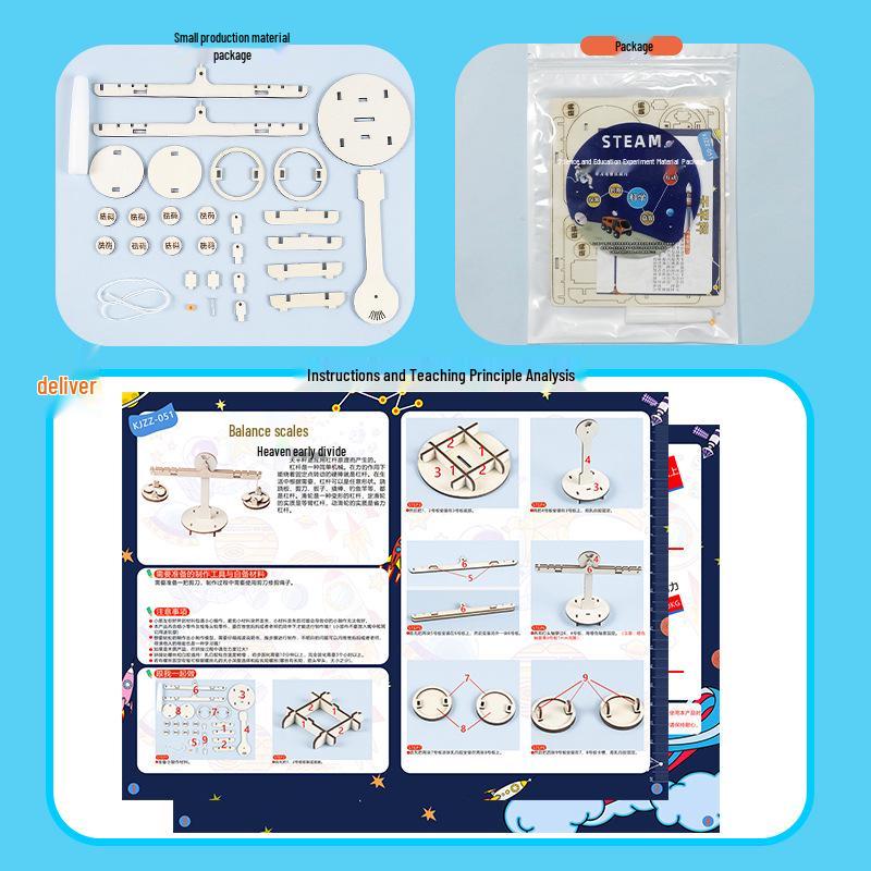 DIY Balance Scale STEM Toy for Primary Students - Educational Science & Creativity Kit