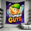 Stumble Guys Frenzy Wall Hanging Printed Fabric Blanket Decorative Tapestries for Bedroom Living Room Home Decor