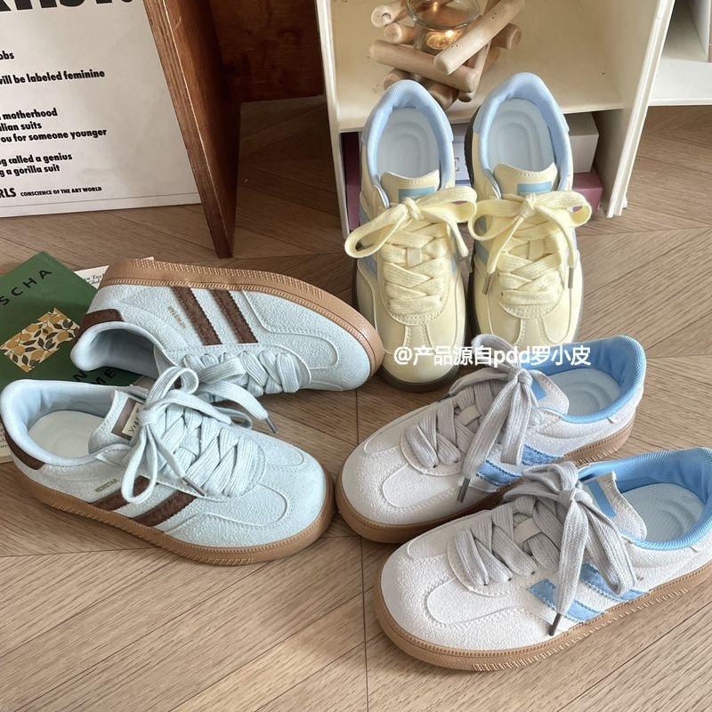 Zhao Ruth's same skateboard shoes women's trend ins versatile casual shoes Hong Kong style students thick-soled heightening sports shoes