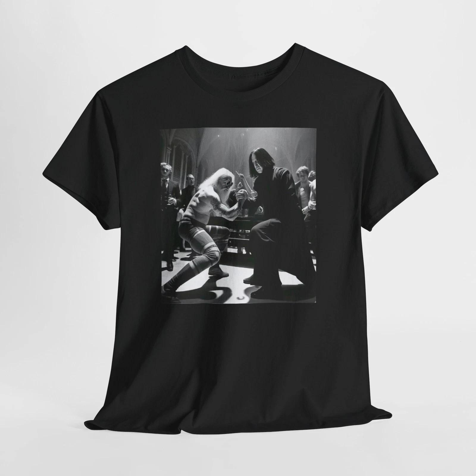 Wizard Duel Tee, Harry Potter Shirt, professor Snape v Dumbledore 4XL