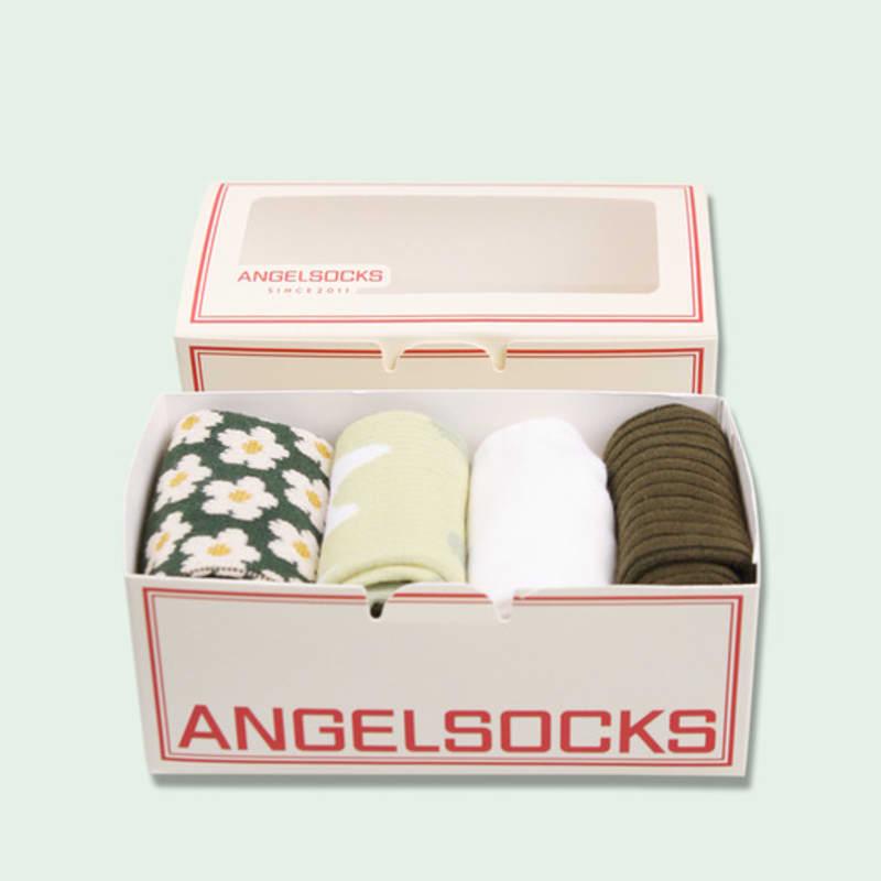 

ANGEL SOCKS Set 2_Green Package Green Socks Sock Gift Set Daily Look Daily Fashion Fashion Socks ONLY ONE