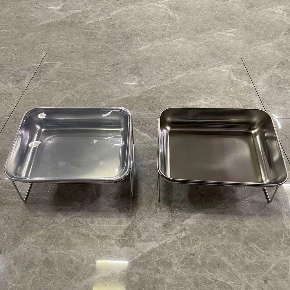 Stainless Steel Dog Food Bowls Raised Pet Feeding Dish Durable Cat Water Bowl  Pet Feeder