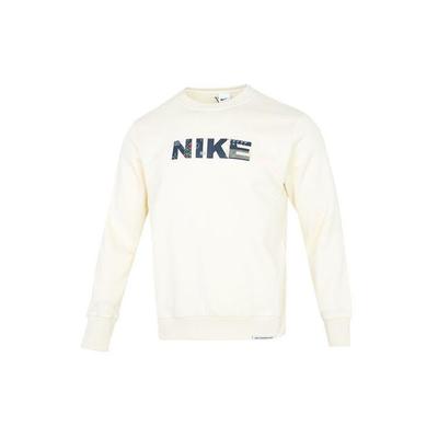 Nike Felpa Girocollo Standard Issue Uomo Top Bianco Latte FB1831-113