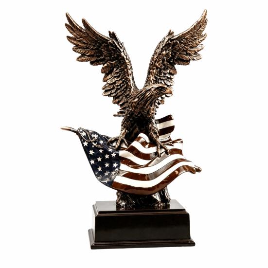 Freedom Symbol Desk Ornament 250th Anniversary USA Eagle Statue, Patriotic Resin Bald Figurine, Unique Commemorative Gift 1776 2026 250 Years