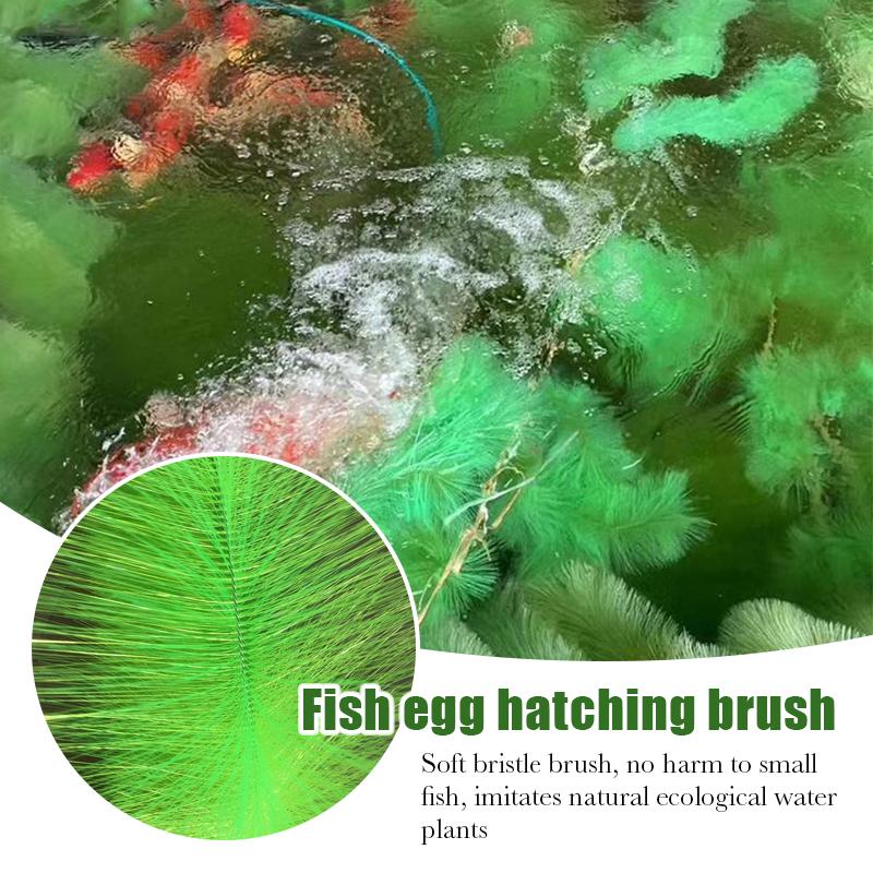 Fish Spawning Koi Breeding Brush Laying Eggs Rope Spawning Mop Pond Filter Hatching Grass Brush Aquaculture Fish Tank Accessorie