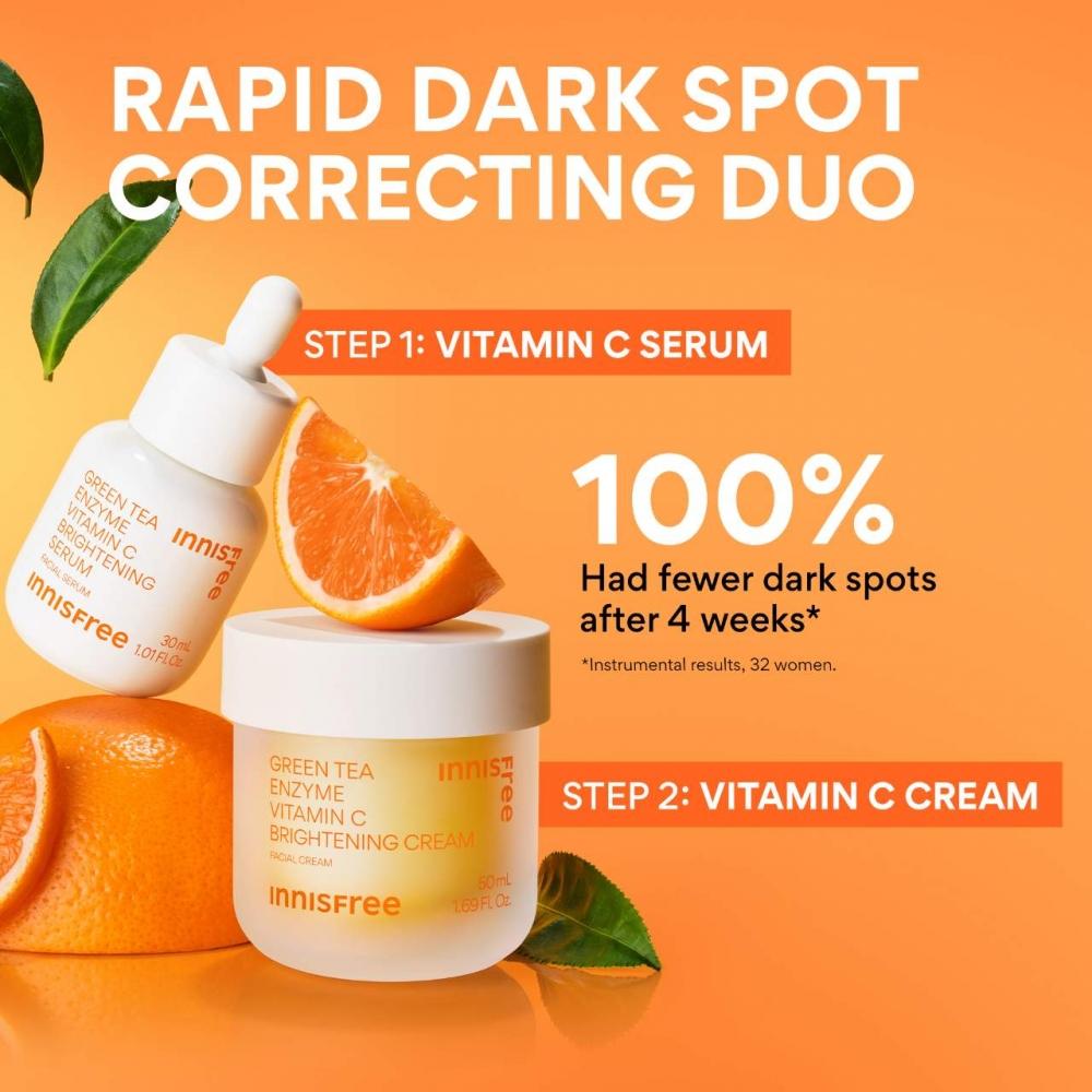 Innisfree Vitamin C Aufhellende Nachfüllbare Gel-Creme 1,69 Unzen 50 ml Für Dunkle Flecken