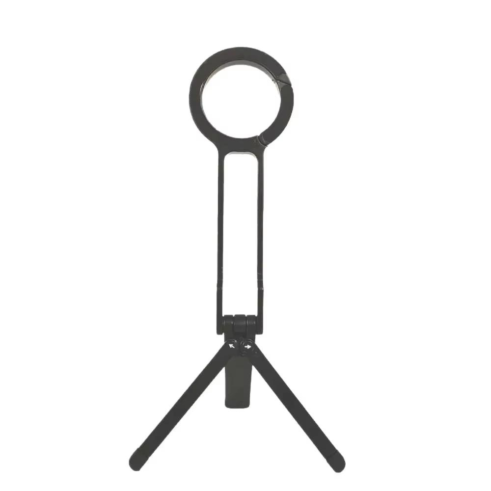 Supporto per Telefono con Moschettone Adsorbimento Magnetico Treppiede Bastone Selfie Portatile Pieghevole Staffa per Cellulare da Esterno