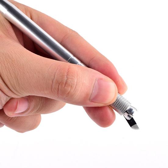 Aiguille de microblading extrêmement fine 0,18 mm jetable à usage unique pour maquillage permanent des sourcils et tatouage, lame pour usage personnel