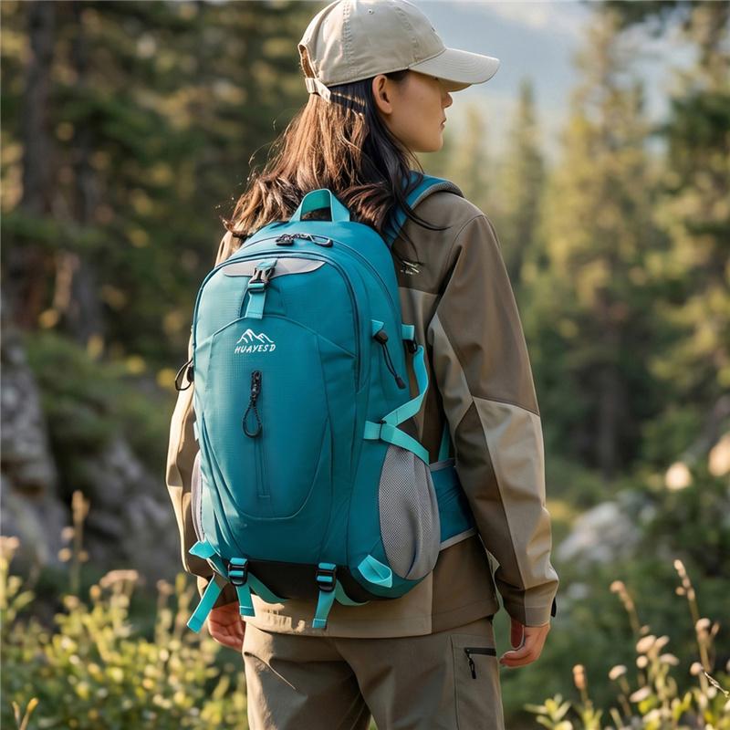 Outdoor Hiking Backpack with Mesh Side Pockets and Adjustable Straps for Adventure and Travel