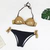 Sequin Bikini Set Brazilian Swimsuit Gold Color Shiny Sexy Bikinis Beach Swimwear Summer Swimming Pool Bathing Suits Bather