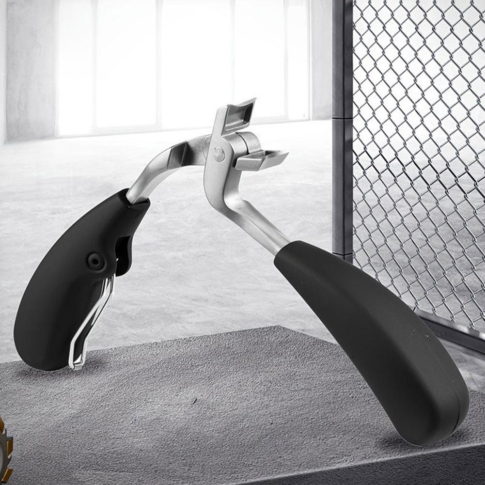 Stainless Steel Curved Rubber Nail Clippers, Large Opening Design, Anti Splash And Anti Slip Handle Nail Clipper Set