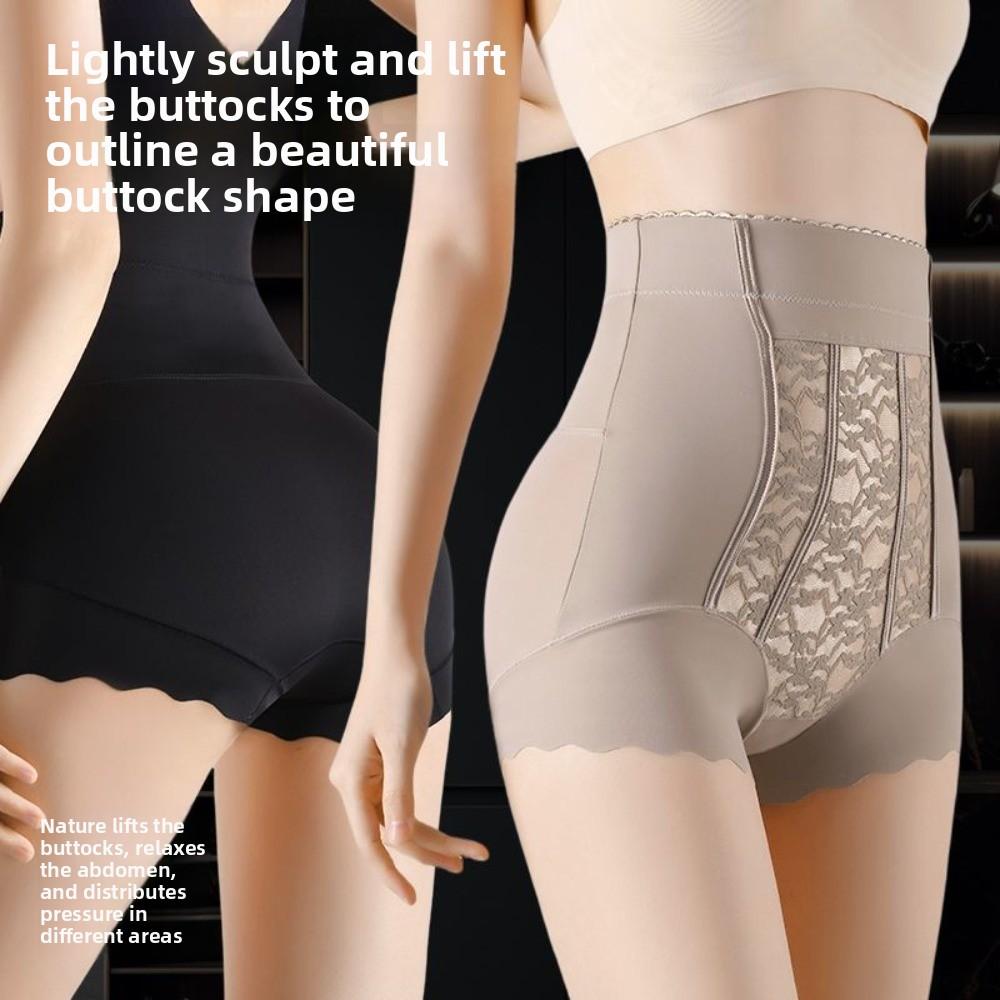 Lace Flowers Postpartum Body Shaper High Waist Seamless Underpants Tummy Control Underwear  Lady