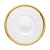 Aoyama Glass, Chiyoguchi (small sake cup/dish), approx. 7cm, Kiku (chrysanthemum) design, gold-plated, made in Japan, AMG-KM-K5G