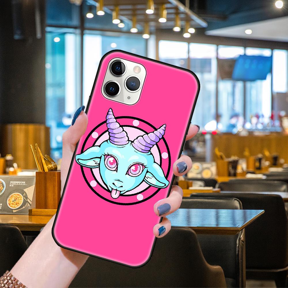 Pouzdro na telefon Apple IPhone 13 12 11 Mini Pro MAX SE X XS XR 8 7 6 S Plus Černý kryt Hoesjes Art Prime Soft Goth Skeleton