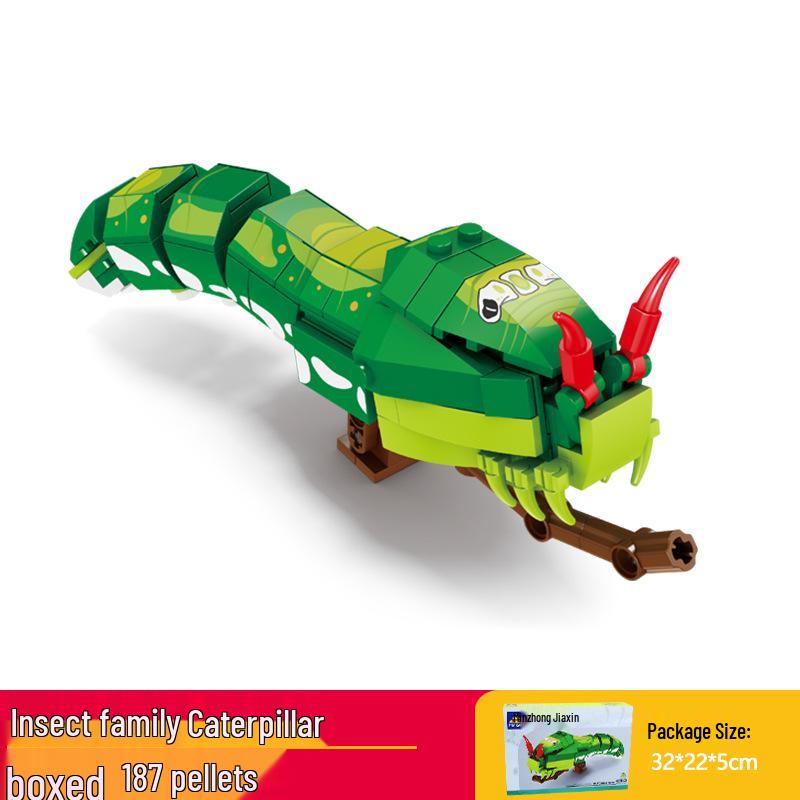 Kai Zhi Compatible Lego Insect Toy: Mantis Model Building Blocks for Kids, Educational Animal Jigsaw Puzzle Gift