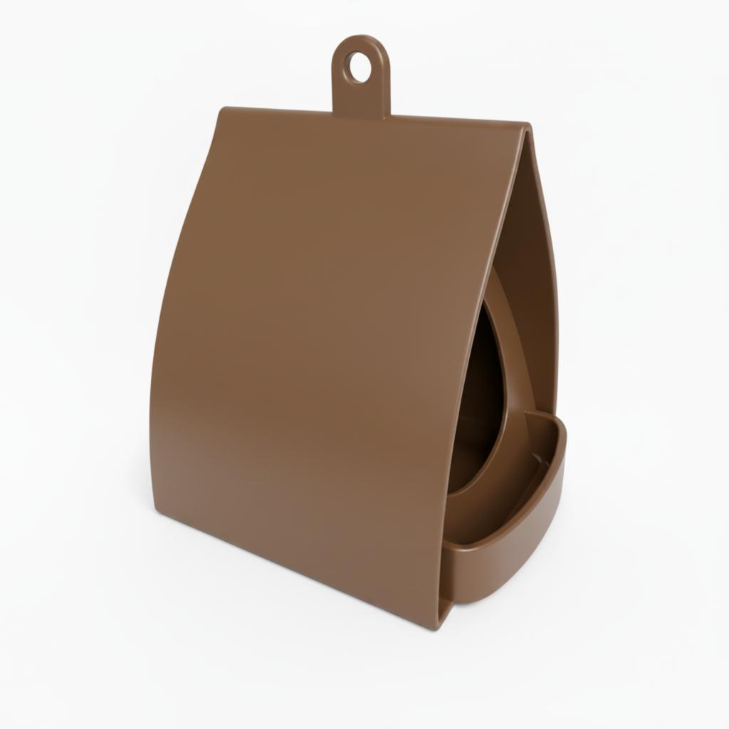 Brown Hanging Bird Feeder House for the Garden Terrace All Year Round