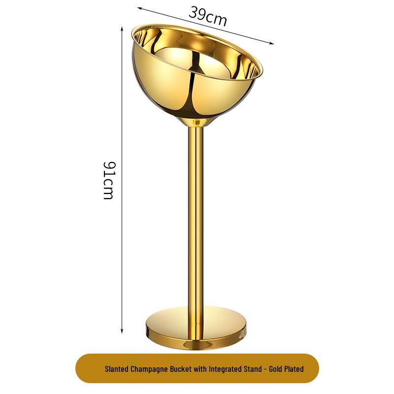 

ZISIZ Integrated Stand Champagne Ice Bucket