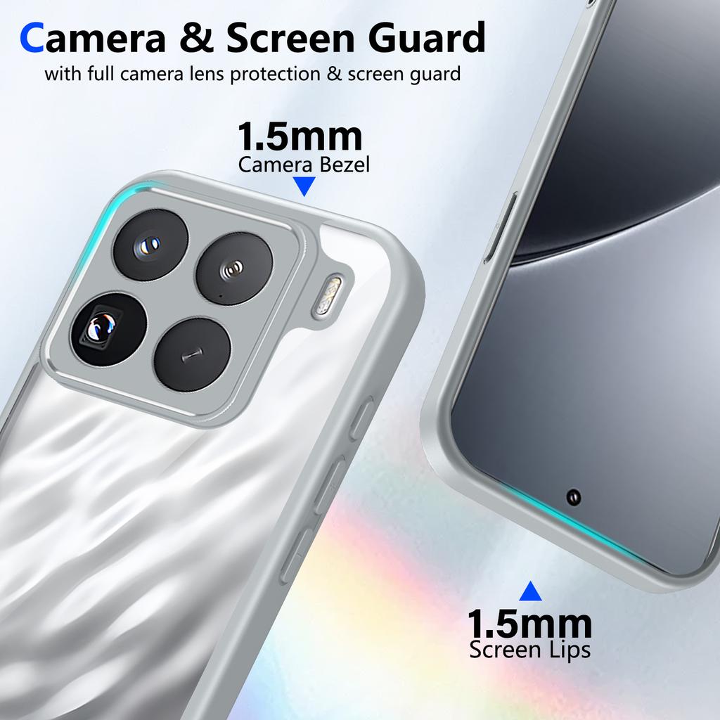 For Xiaomi 15T Pro 5G Case Shockproof Air Cushion Silicone TPU Bumper Clear Matte Back Cover Hard Case for Xiaomi 15T Pro 15TPro