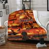Custom Name Lion Adventure Party Blanket For Couch Bed Plush Cozy Fuzzy Blanket Super Soft Warm Blankets For Fall And Winter 0916267