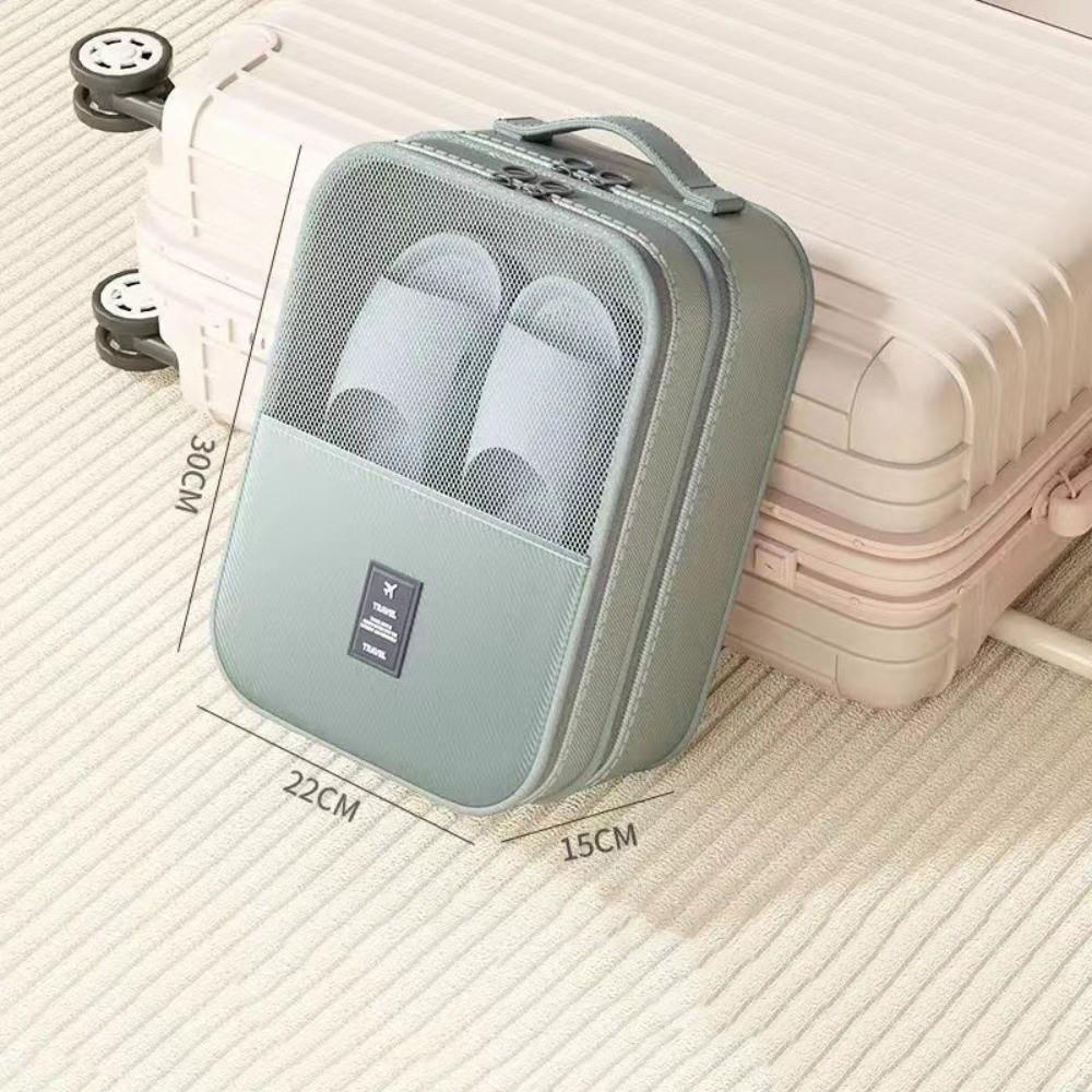 

New Portable Shoe Bag Waterproof Large Capacity Storage Bag Dustproof Multifunctional Shoes Organizer Travel сірий