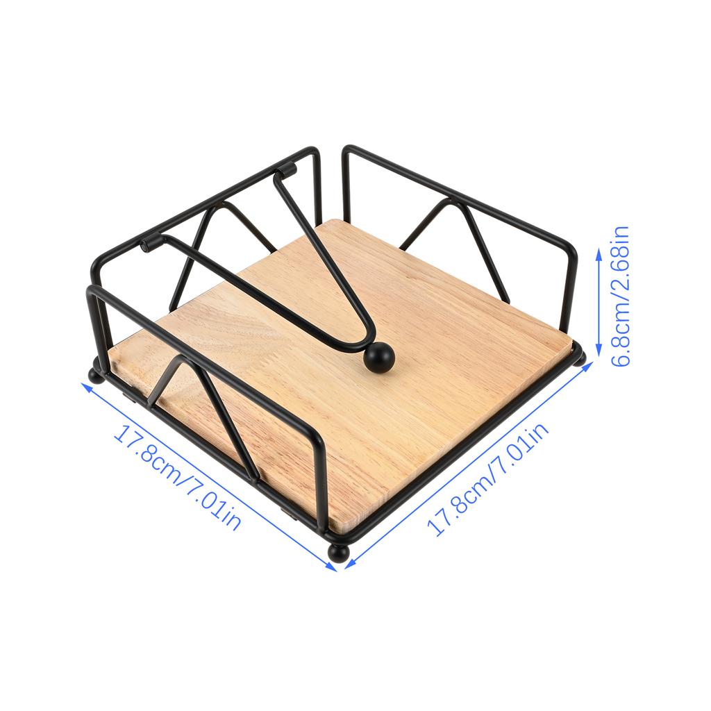 1X Napkin Holder Black/Gold/white Napkin Dispenser Metal Serviette Holder Dining Table Decoration Kitchen Dining Bar Picnic Tool