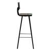 VidaXL 4x Chaises de Bar Bois Massif de Récupération Multicolore Tabouret 245393