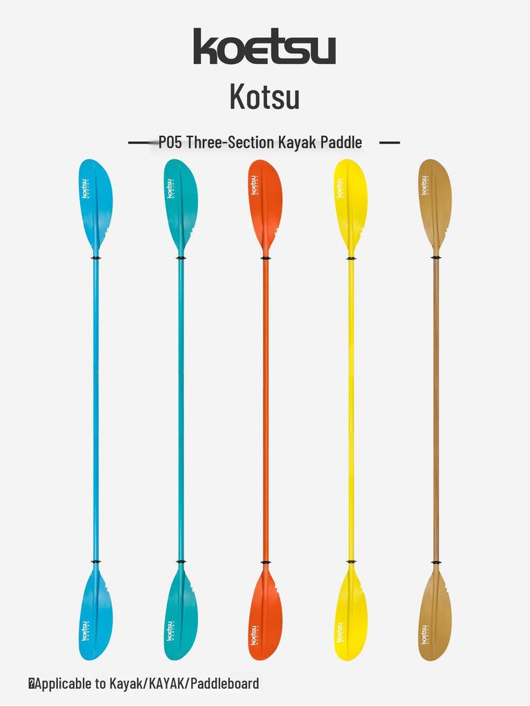 KOETSU P05 Kayak & Canoe Three-Section Double-Bladed Paddle