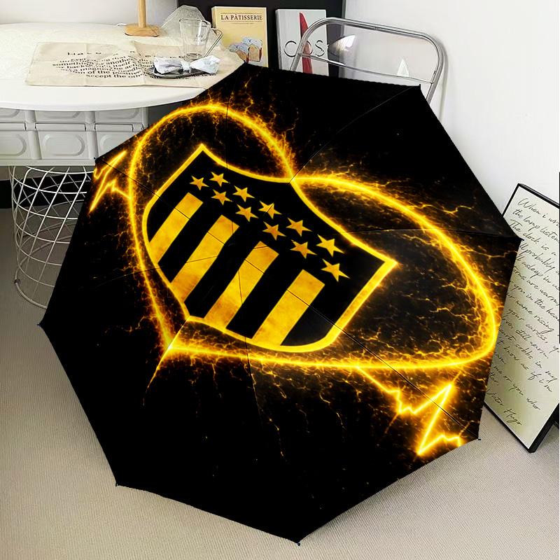 Peñarol Football Club Umbrella Folding Umbrella, Automatic Umbrella 8-Frame for Travel, Camping Use Gift for Halloween Christmas