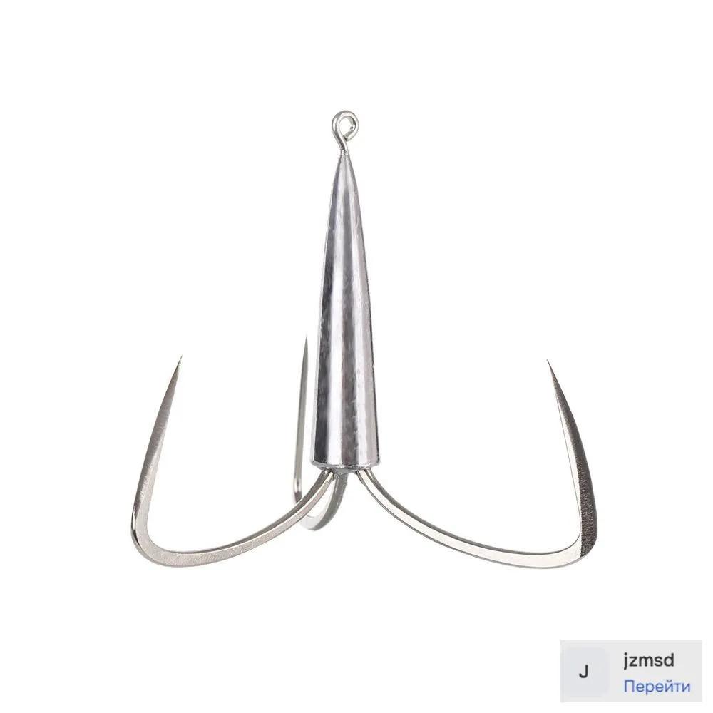 

Double Back Thorn Long Handle Curved Back With Barbed Ring And Hole Fish Hook Ocean Fishing Sea Fishing Box Fishing Hook One Size