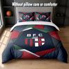 Bologna FC Design Bed Bedding Set 1 Duvet Cover + 2 Pillowcases Soft Breathable Household Bed Linens