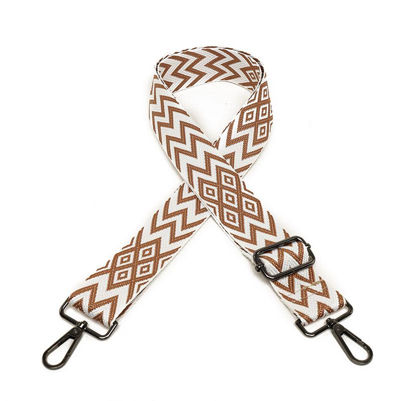 Spot shoulder strap 38mm new ethnic style shoulder strap adjustable bag single shoulder strap color bag strap