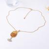European and American simple, fashionable and exquisite alloy full diamond super flash wine bottle pendant chain necklace versatile daily accessories