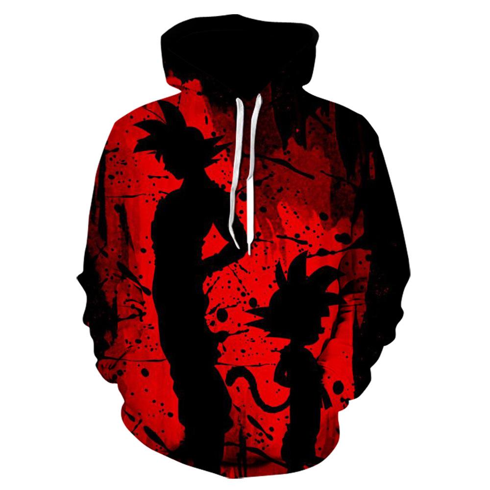 Móda pro fanoušky DRAGON BALL Grafická mikina Outdoorový sport Cosplay Pulovry Mikina s kapucí Cosplay kostým 8 barev
